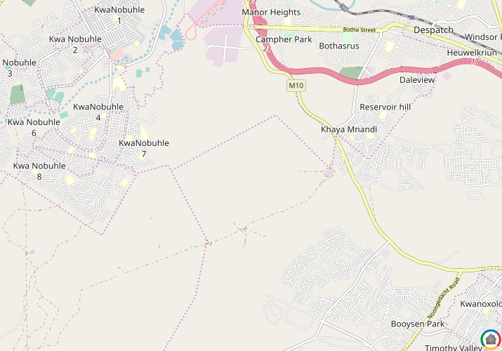 Map location of Uitenhage Rural
